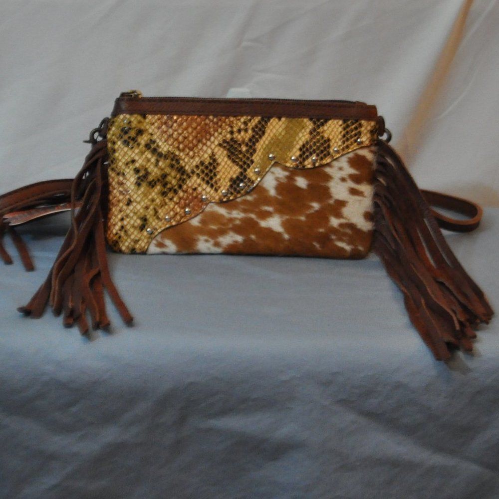 American Darling Brown and Gold Crossbody Bag - Picture 5 of 16